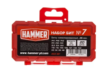 Набор бит HAMMER 25мм (203-187) купить в Когалыме