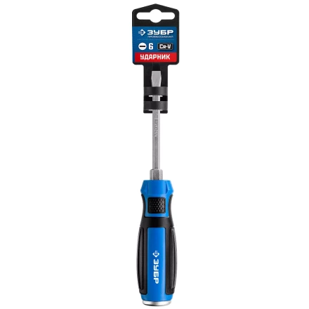 ЗУБР Ударник, SL6 х 100 мм, ударная отвертка, Профессионал (25271-6) купить в Когалыме