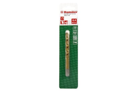 Сверло по металлу HAMMER Ф8х117мм (DR MT 8,0мм*117/75мм) купить в Когалыме