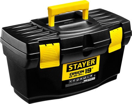 Ящик для инструмента &quot;TOPLine&quot; пластиковый, 19&quot;, STAYER 38110-18_z03 купить в Когалыме