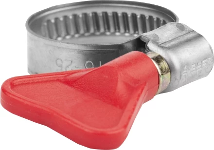 Хомуты ЗУБР "ЭКСПЕРТ" "Бабочка", нерж. сталь, накатная лента 9 мм, 20-32 мм, 100 шт 37835-20-32-100 купить в Когалыме