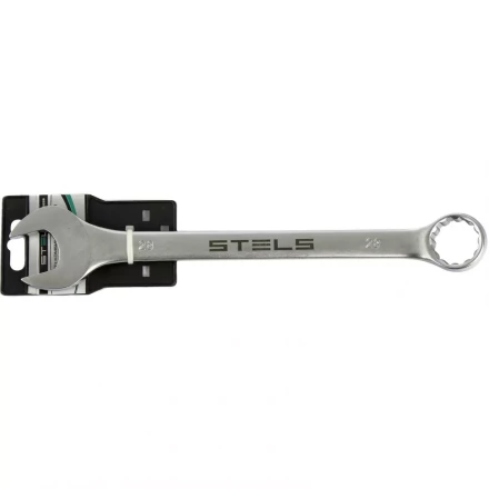 Ключ комбинированный 28 мм CrV матовый хром STELS 15229 купить в Когалыме