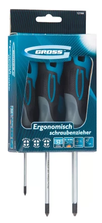Набор отвёрток PH3 шт S2 трехкомпонентная рукоятка GROSS 12166 купить в Когалыме