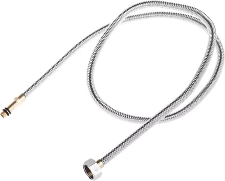 Подводка ЗУБР "ЭКСПЕРТ" сильфонная из нержавеющей стали, для смесителя, удлиненная, г/ш (гайка-штуцер), 1/2", 1,2м 51013-120 купить в Когалыме