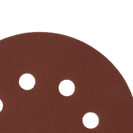 Круг абразивный на ворсовой подложке под "липучку", перфорированный, P 400, 125 мм, 5 шт Сибртех 738147 купить в Когалыме
