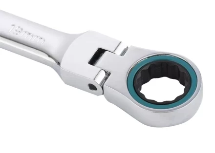 Набор ключей комбинированных с трещоткой, 8 - 19 мм, 7шт., шарнирные, CrV GROSS 14891 купить в Когалыме