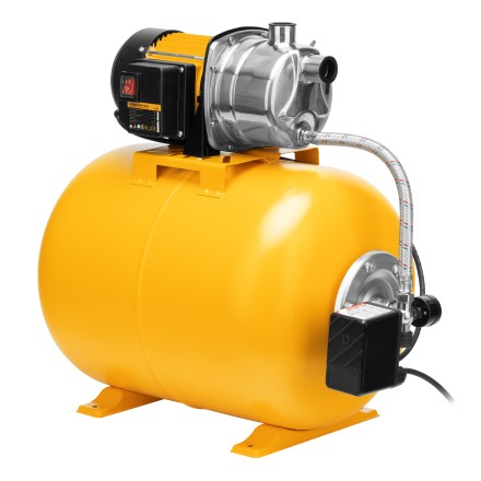 Насосная станция Denzel 97311, PSL1100X, 1100 Вт, 3600 л/ч, ресивер 50 л, подъем 45 м, нержавейка купить в Когалыме