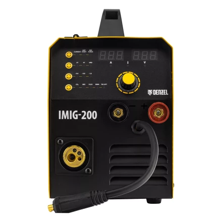 Аппарат инвертор. полуавтомат. cварки IMIG-200, 200 А, ПВ 60%, катушка 5 кг// Denzel 94361 купить в Когалыме