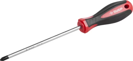 Отвертка ЗУБР "МАСТЕР", Cr-v, эргономичная двухкомпонентная рукоятка, PH2x150мм 25062-2-150_z03 купить в Когалыме