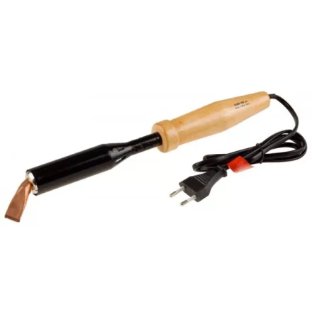 Электропаяльник ЗУБР "МАСТЕР" для лужения с деревянной рукояткой и долговечным жалом, форма клин, 150Вт 55405-150_z01 купить в Когалыме
