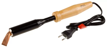 Электропаяльник ЗУБР "МАСТЕР" для лужения с деревянной рукояткой и долговечным жалом, форма клин, 150Вт 55405-150_z01 купить в Когалыме