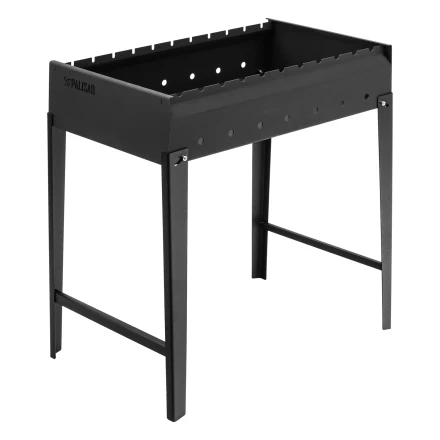 Мангал сварной Camping Palisad 69668, 605 х 375 х 138/640 мм, сталь 2 мм купить в Когалыме