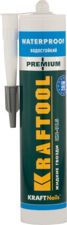 Клей монтажный KRAFTOOL KraftNails Premium KN-915, водостойкий с антисептиком, для ванн и душевых, 310мл 41345_z01 купить в Когалыме