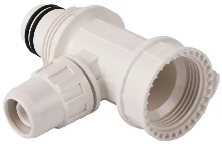 Коллектор ЗУБР "ШиреФит" сборный "внутренняя резьба - штуцер с гайкой - штуцер с гайкой", 26мм-16мм-26мм 51516-26-16-26 купить в Когалыме