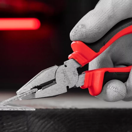 Плоскогубцы комбинированные Matrix, 160 мм, хром-ванадий, двухкомпонентные рукоятки, 17090 купить в Когалыме