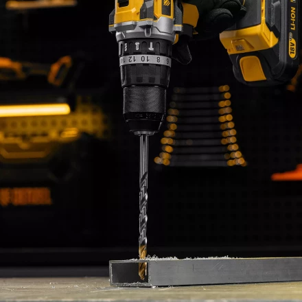 Сверло спиральное по металлу Denzel, 8,5 х 165 мм, Р6М5, Golden Tip, удлиненное, 718261 купить в Когалыме