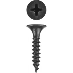 Саморезы фосфатированные с мелкой резьбой, гипсокартон-металл, ЗУБР 300015-35-032, PH2, 3,5 x 32 мм, 1500 шт 300015-35-032