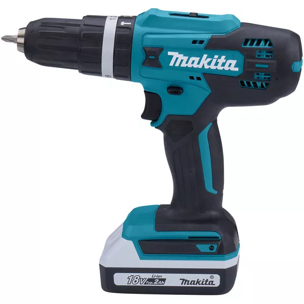 Аккумуляторная ударная 18В дрель-шуруповерт Makita HP488D002 (2*АКБ 1.5Ач тип G, ЗУ) купить в Когалыме