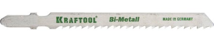 Полотна KRAFTOOL, T127DF, для эл/лобзика, Bi-Metall, по мягкому металлу (3-15мм), EU-хвост., шаг 3мм, 75мм, 2шт 159556-3 купить в Когалыме