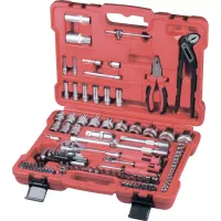 Набор слесарно-монтажный с квадратами 1/4", 1/2" и 5/16", 117 предм MATRIX PROFI 13587