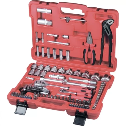 Набор слесарно-монтажный с квадратами 1/4", 1/2" и 5/16", 117 предм  MATRIX PROFI 13587 купить в Когалыме