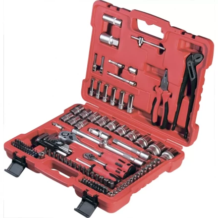 Набор слесарно-монтажный с квадратами 1/4", 1/2" и 5/16", 117 предм  MATRIX PROFI 13587 купить в Когалыме