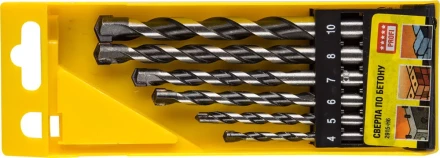 Набор STAYER "PROFESSIONAL": Свёрла по бетону, ударные 4, 5, 6, 6, 8, 10мм, 6шт 2915-H6 купить в Когалыме