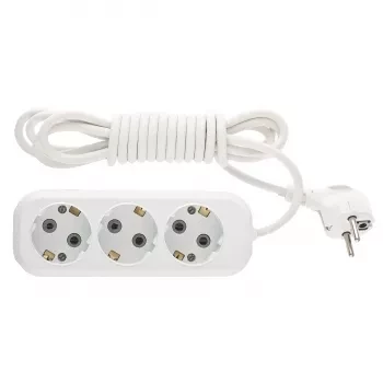 Удлинитель бытовой серия УХз-10-303, с заземлением, 3м, 3 розетки, 10A Stern 95766 купить в Когалыме