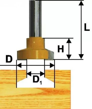 Фреза паз конструкционная ф254мм Т-обр хв 12мм 10517 купить в Когалыме