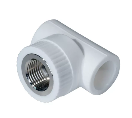 Тройник комб. PP-R ВР 25мм х 3/4 белый (25/75) 45451 купить в Когалыме