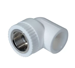 Уголок комб. PP-R ВР 25мм х 1/2 белый (50/150) 45372