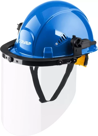 ЗУБР ЗАСЛОН, экран 220 х 385 мм, поликарбон 2 мм, защитный лицевой щиток для крепления на каске, Профессионал (110853) купить в Когалыме