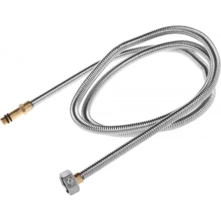 Подводка ЗУБР "ЭКСПЕРТ" сильфонная из нержавеющей стали, для смесителя, удлиненная, г/ш (гайка-штуцер), 1/2", 1,5м 51013-150 купить в Когалыме