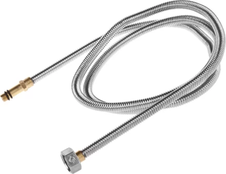 Подводка ЗУБР "ЭКСПЕРТ" сильфонная из нержавеющей стали, для смесителя, удлиненная, г/ш (гайка-штуцер), 1/2", 1,5м 51013-150 купить в Когалыме