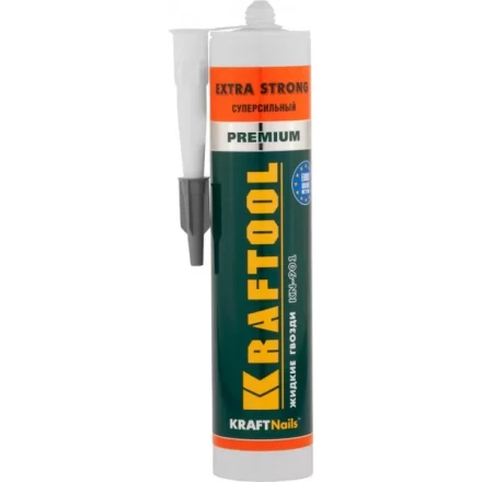 Клей монтажный KRAFTOOL KraftNails Premium KN-901, сверхсильный универсальный, для наружных и внутренних работ, 310мл 41343_z01 купить в Когалыме