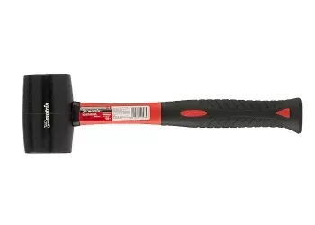 Киянка резиновая, 450 г, черная резина, фибергласовая рукоятка MATRIX 11185 купить в Когалыме