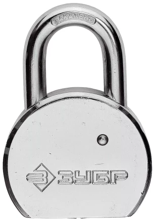 Замок навесной ЗУБР "серия 271" с закаленной дужкой, стальной корпус, 55мм 4-37271-55 купить в Когалыме