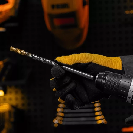 Сверло спиральное по металлу Denzel, 9 х 175 мм, Р6М5, Golden Tip, удлиненное 718262 купить в Когалыме