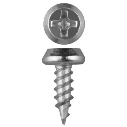 Саморезы ЗУБР оцинкованные, для крепления лист. металла до 0.9мм, полуцилиндр. головка, 3.5x11мм, 85шт 4-300127-35-11 купить в Когалыме