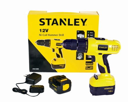 Дрель аккумуляторная Stanley STDC12HBK в кейсе купить в Когалыме