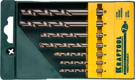 Набор KRAFTOOL "EXPERT" Сверла универсальные (бетон,мрамор,сталь,стекло,керамика,дерево), цилиндр. хвост., в боксе, 7шт 29172-H7 купить в Когалыме
