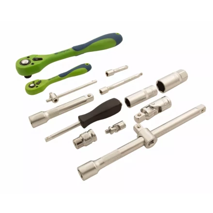 Набор инструментов 82 предмета, CrV, 1/2", 1/4" Сибртех 13514 купить в Когалыме