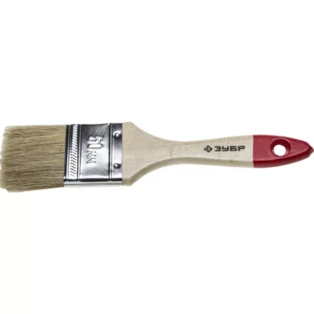 Кисть плоская ЗУБР "УНИВЕРСАЛ СТАНДАРТ ", натуральная щетина, деревянная ручка, 50мм 4-01001-050 купить в Когалыме