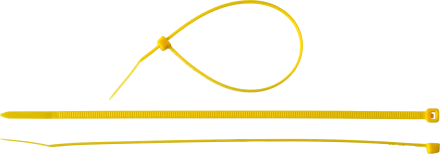 Кабельные стяжки желтые КС-Ж1 нейлоновые промфасовка серия ПРОФЕССИОНАЛ купить в Когалыме