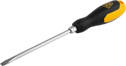 Отвертка JCB, хромомолибденовая сталь S2, двухкомпонентная рукоятка, магнитный наконечник, SL 6,5х150мм JSD017 купить в Когалыме