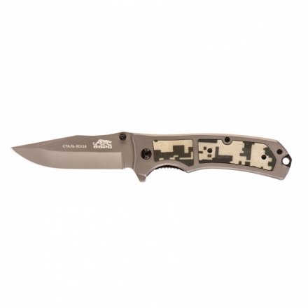 Нож туристический складной 210/85 мм система Liner-Lock с накладкой G10 на рукоятке Барс 79204 купить в Когалыме