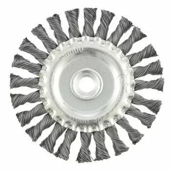 Щетка для УШМ 125 мм, М14, плоская, крученая  проволока 0,5 мм  MATRIX 74640 купить в Когалыме