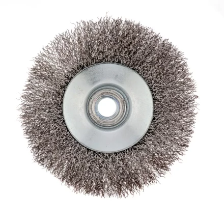 Щетка для УШМ 115 мм М14 тарелка витая проволока Сибртех 746127 купить в Когалыме