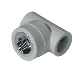 Тройник комб. PP-R ВР 25мм х 3/4 серый (25/75) 44251