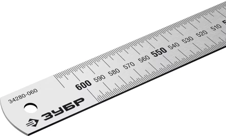 ЗУБР Про-60, длина 0.60 м, усиленная нержавеющая линейка, Профессионал (34280-060) купить в Когалыме